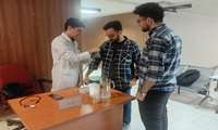  برپایی میز خدمت رسانی مرکز سلامت شمال تهران